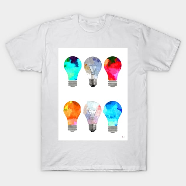 Light Bulbs T-Shirt by danieljanda